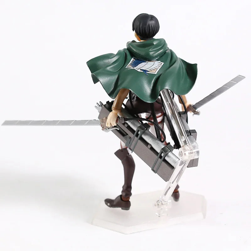 ⚔️ Attack on Titan Mini Figures – Eren, Mikasa & Levi Collectibles (14cm)