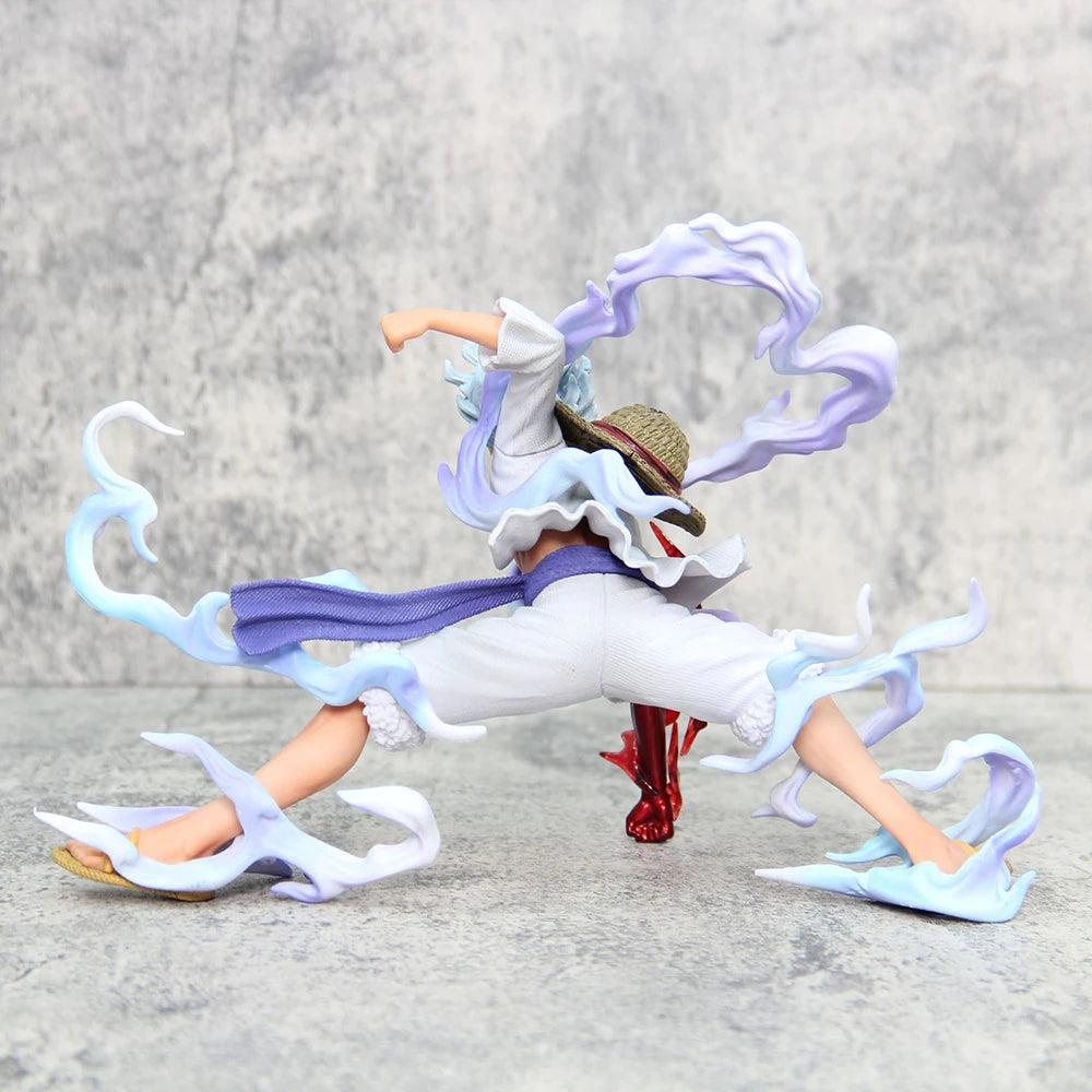 16cm One Piece Nika Luffy Gear 5 Sun God PVC Action Figure